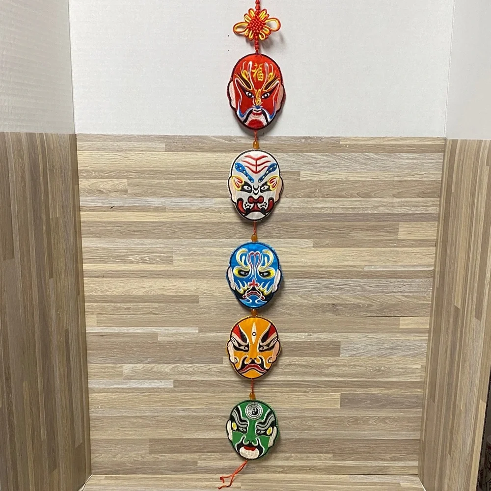 Chinese Mask Opera Colorful Mask Wall Hanging Decor traditional Chinese mask
